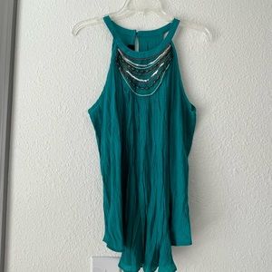 IZ Byer Teal Halter Top - XL